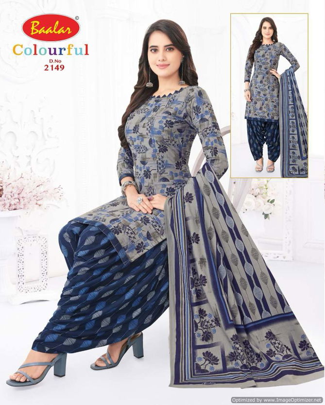 Colourful Vol 21 By Baalar Printed Daily Wear Cotton Dress Material Wholesale Online